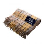 Heritage Collection | Recycled Wool Scottish Tartan Blankets | Gold