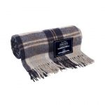 Heritage Collection | Recycled Wool Scottish Tartan Blankets | Navy