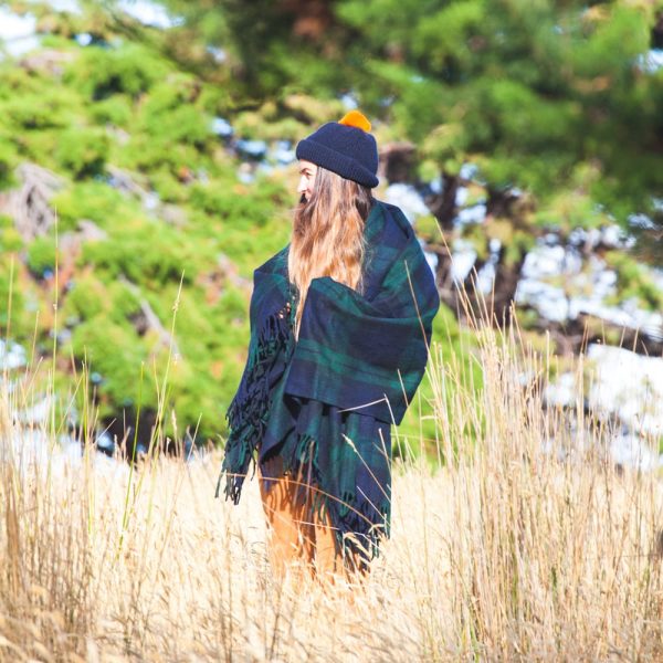 Heritage Collection | Recycled Wool Scottish Tartan Blankets | Forest